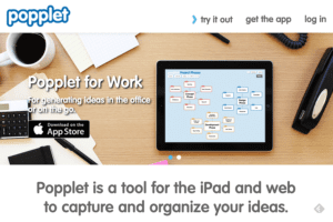 Image of Popplet Web site - Collaborative Learning