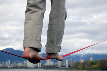Take Risks to Learn - Photo of Tightrope Walker