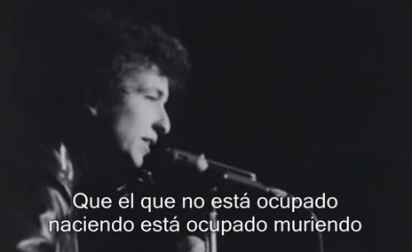 Photo of Bob Dylan Singing