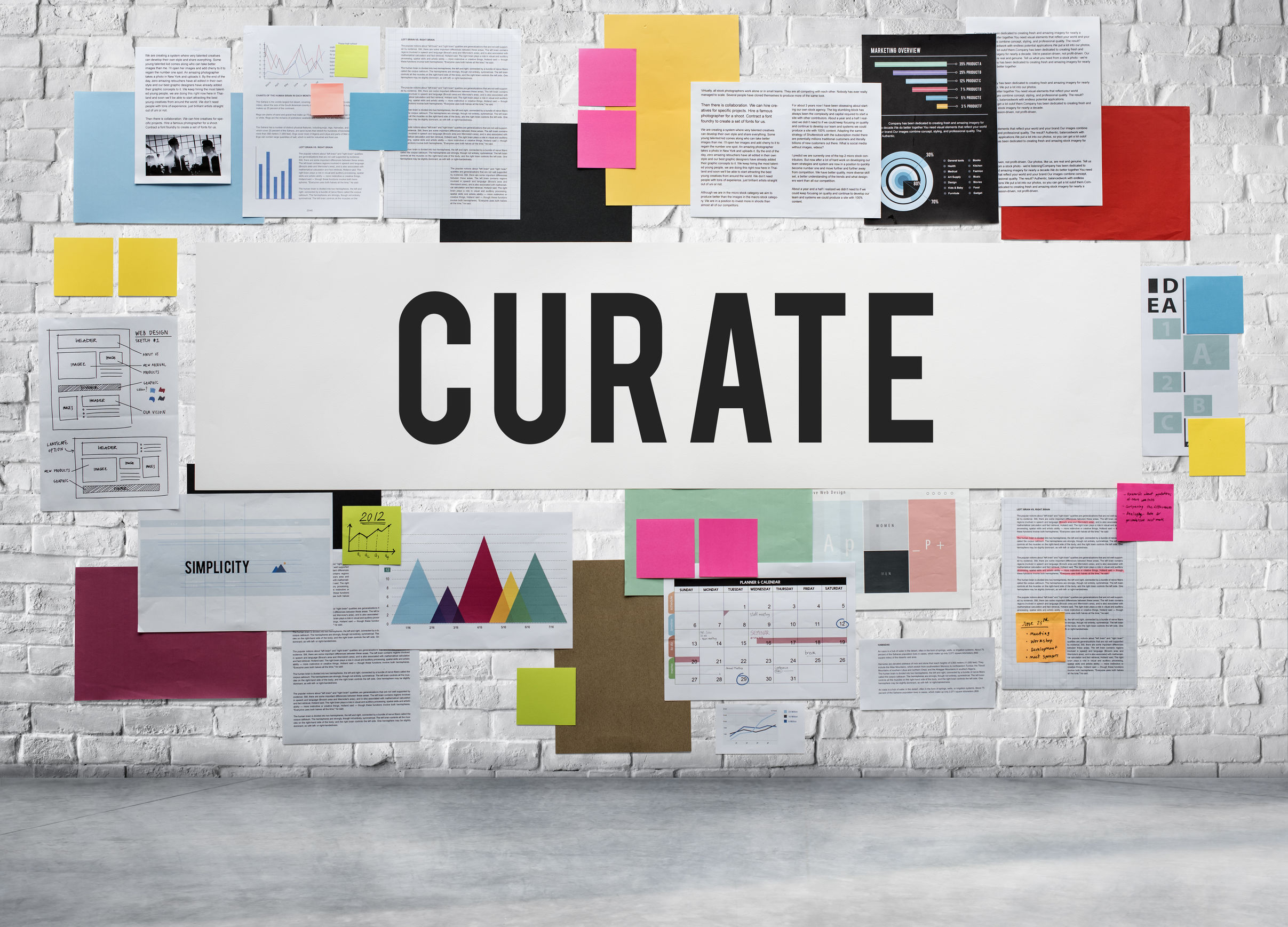 Curate Background Board Texture Grungy Design Concept